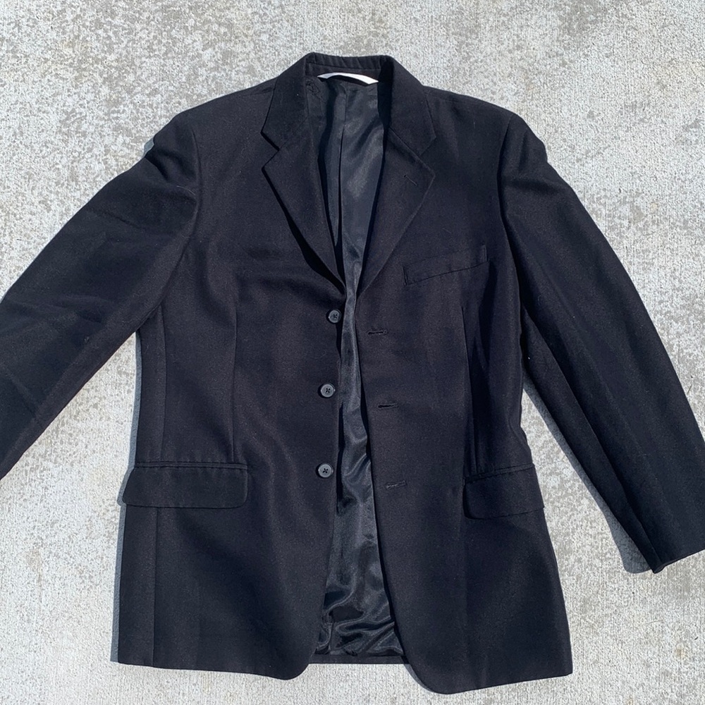 Perry Ellis Black Mens Blazer